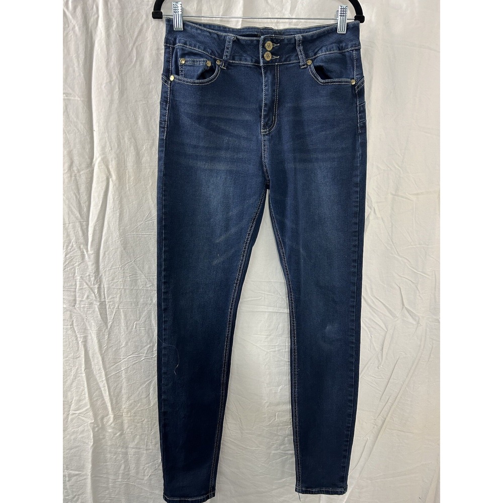 Eighty Eight Dark Wash Skinny Jeans 11 Blue High Rise‎ Stretch Indie Minimalist